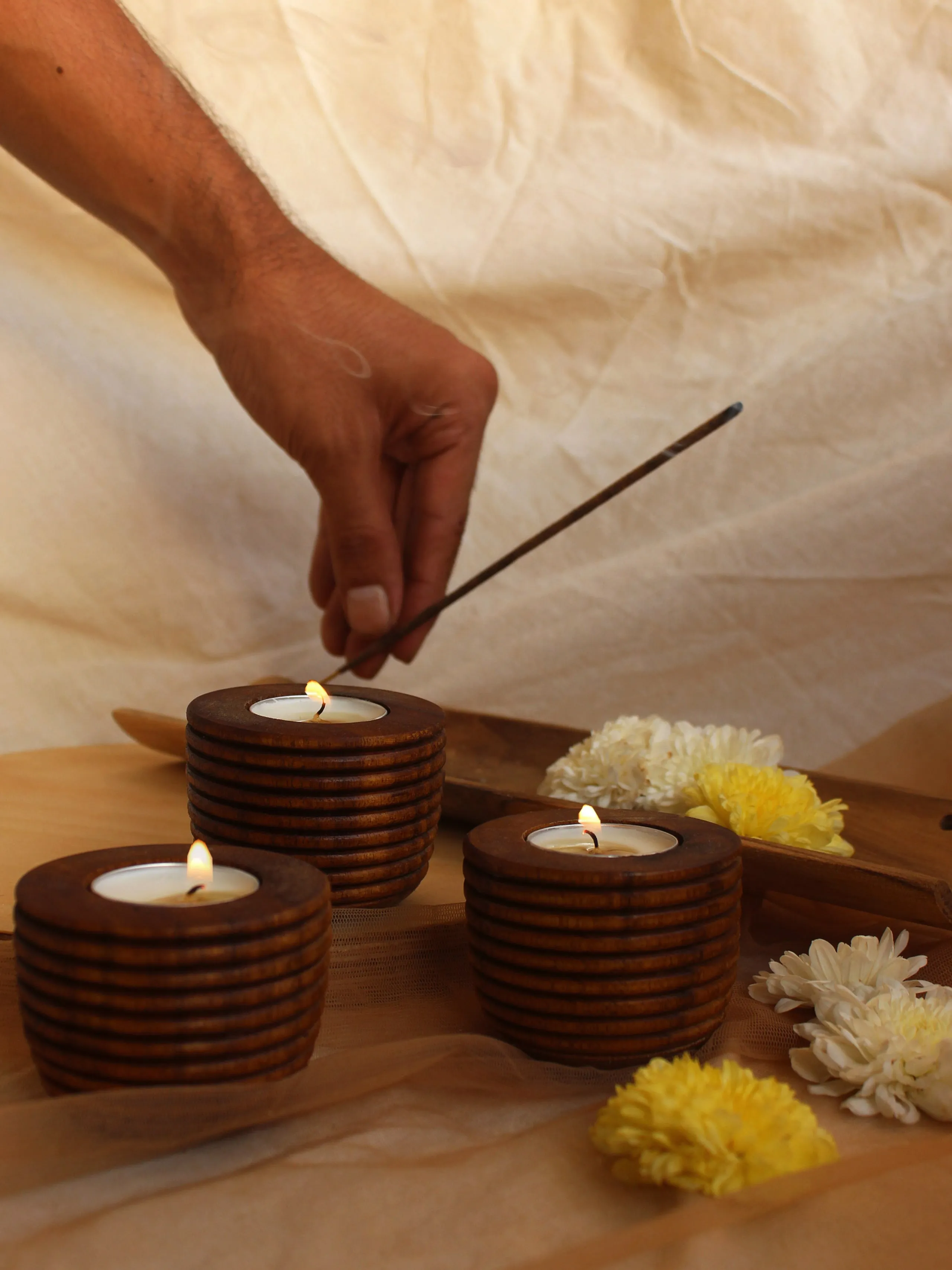 Bowl Tea-Lights (Set of 3)