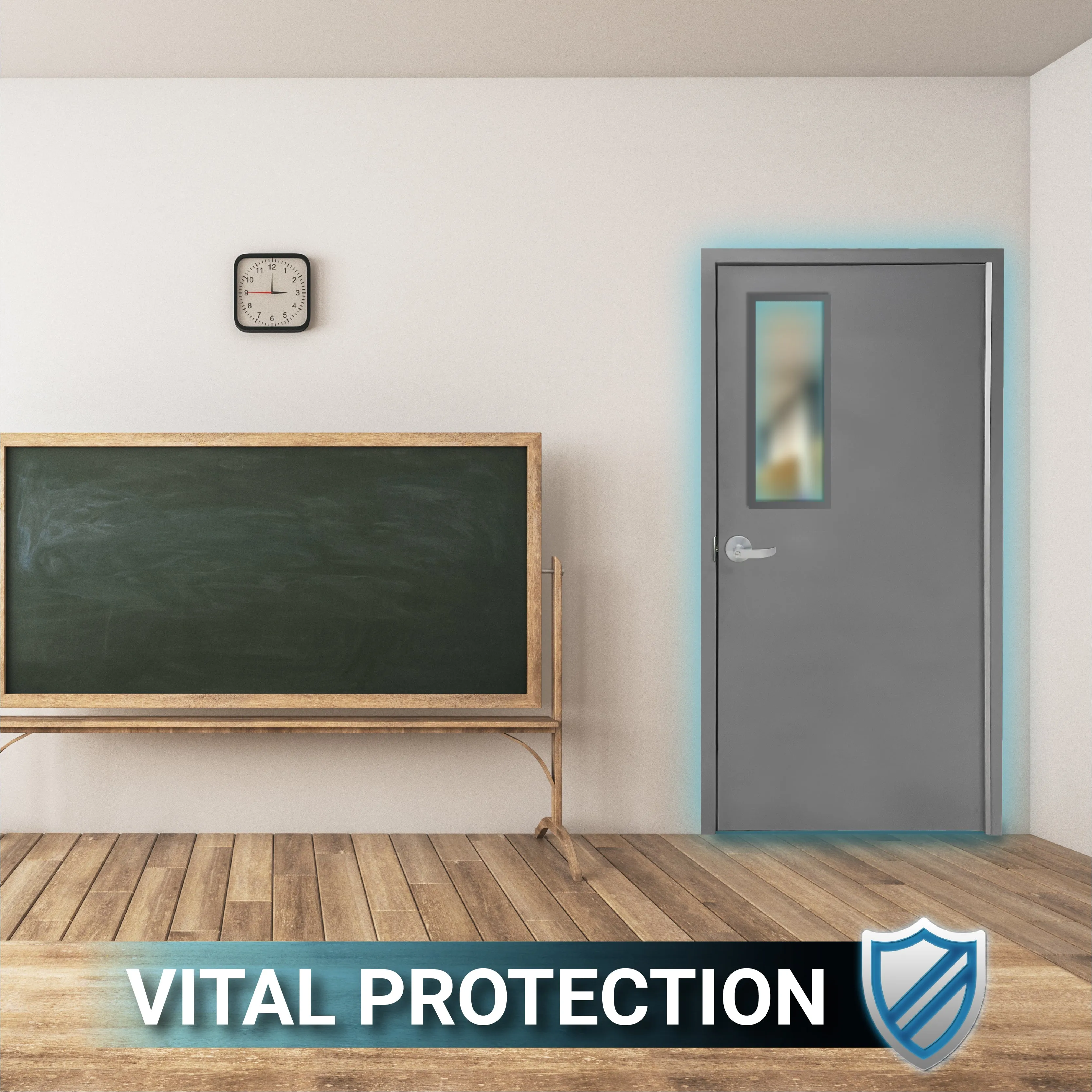 Bullet Resistant Metal Interior Door with Multiple Window Options