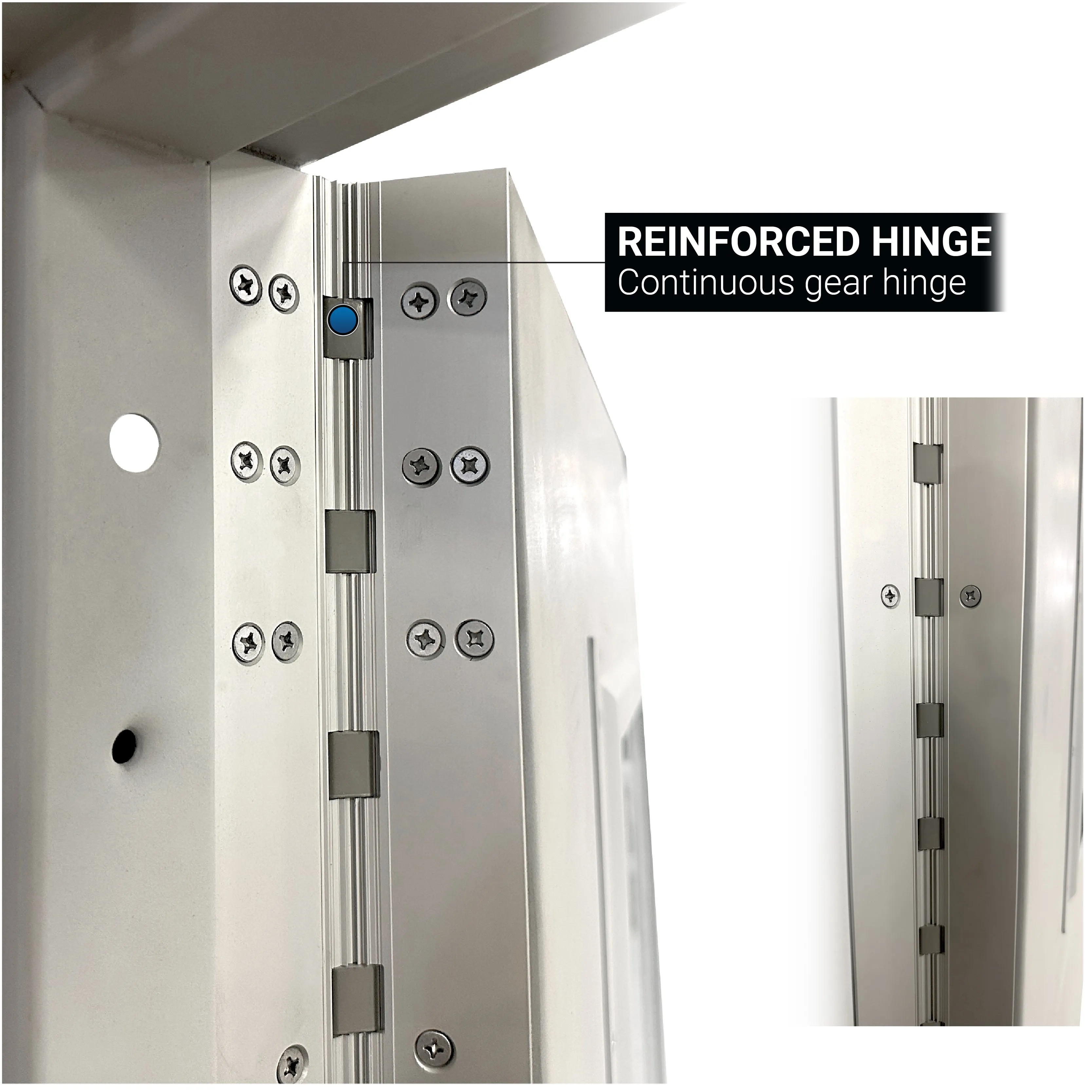 Bullet Resistant Metal Interior Door with Multiple Window Options