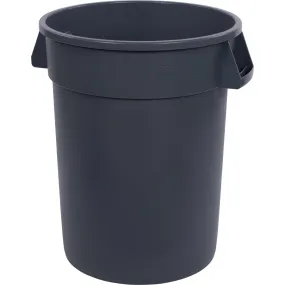 Carlisle® Bronco™ 32 Gallon Gray Round Trash Container (#34103223) - Case of 4