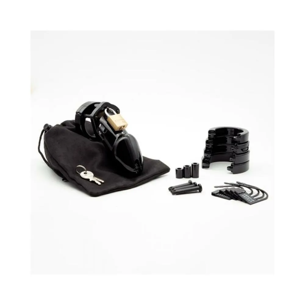 Cb-6000 Black 3.25 In Chastity Cage W/ Complete Kit