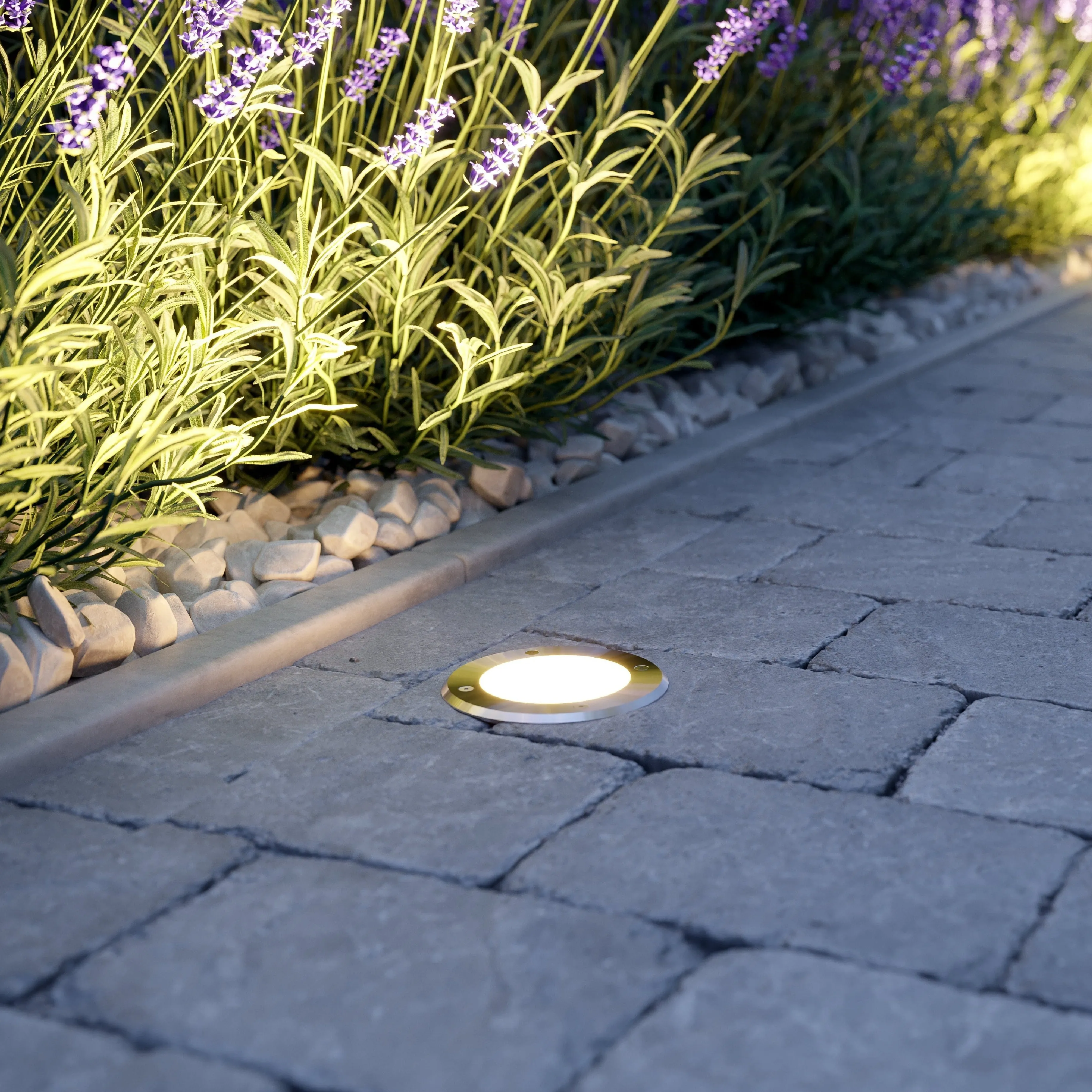 CGC Beta Round Inground GU10 Walkover Drive Way Recessed Floor Light Adjustable Angle
