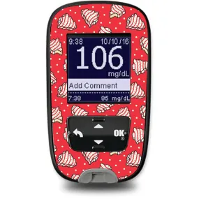 Christmas Cakes Sticker for the Accu-Chek Guide Glucometer