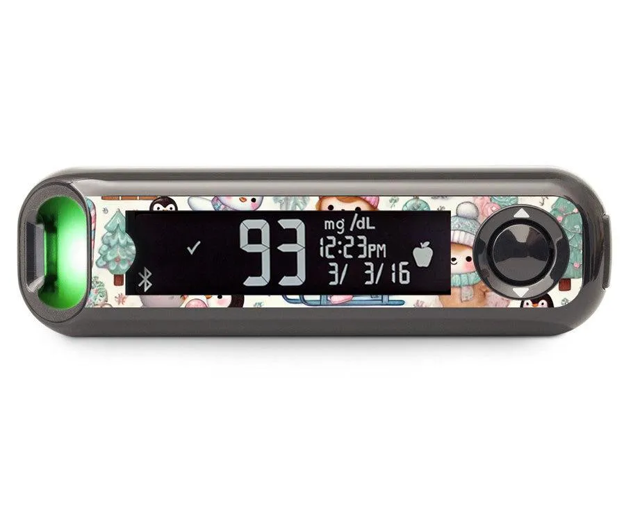 Christmas Scene Sticker for Bayer Contour© Next One Glucometer