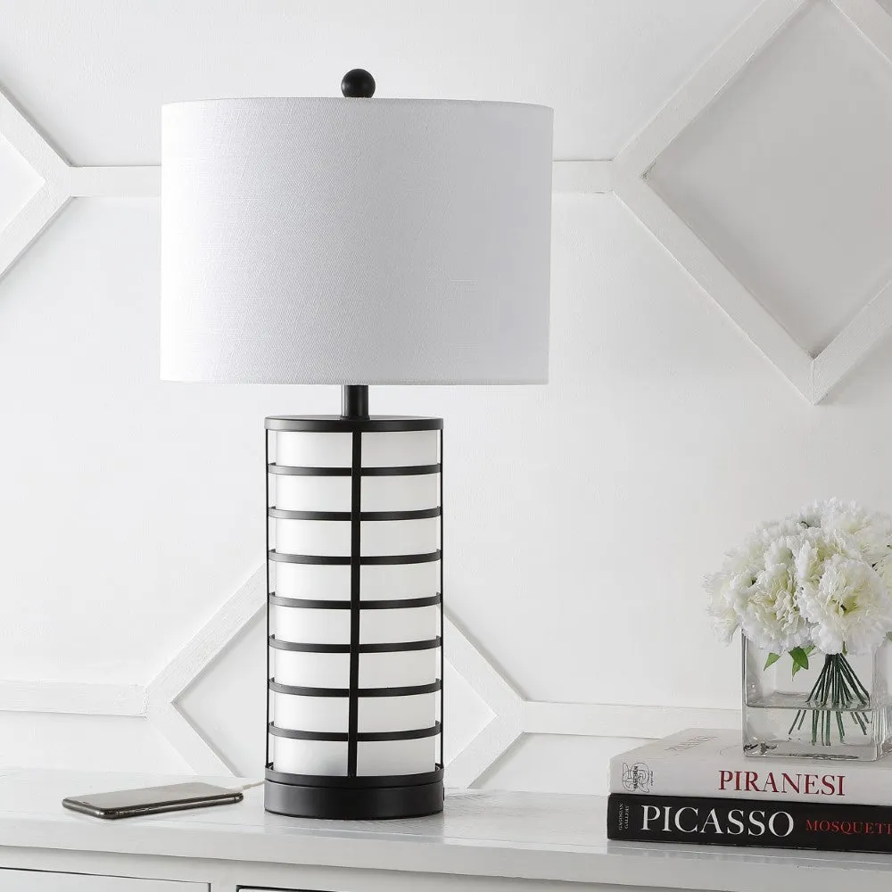 Colton Classic 27" Modern Industrial Iron Nightlight LED Table Lamp with USB Charging Port