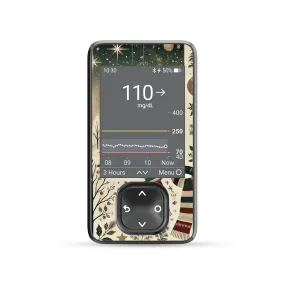 Cottagecore Christmas Sticker for DEXCOM G7 and G6 Touchscreen Receiver