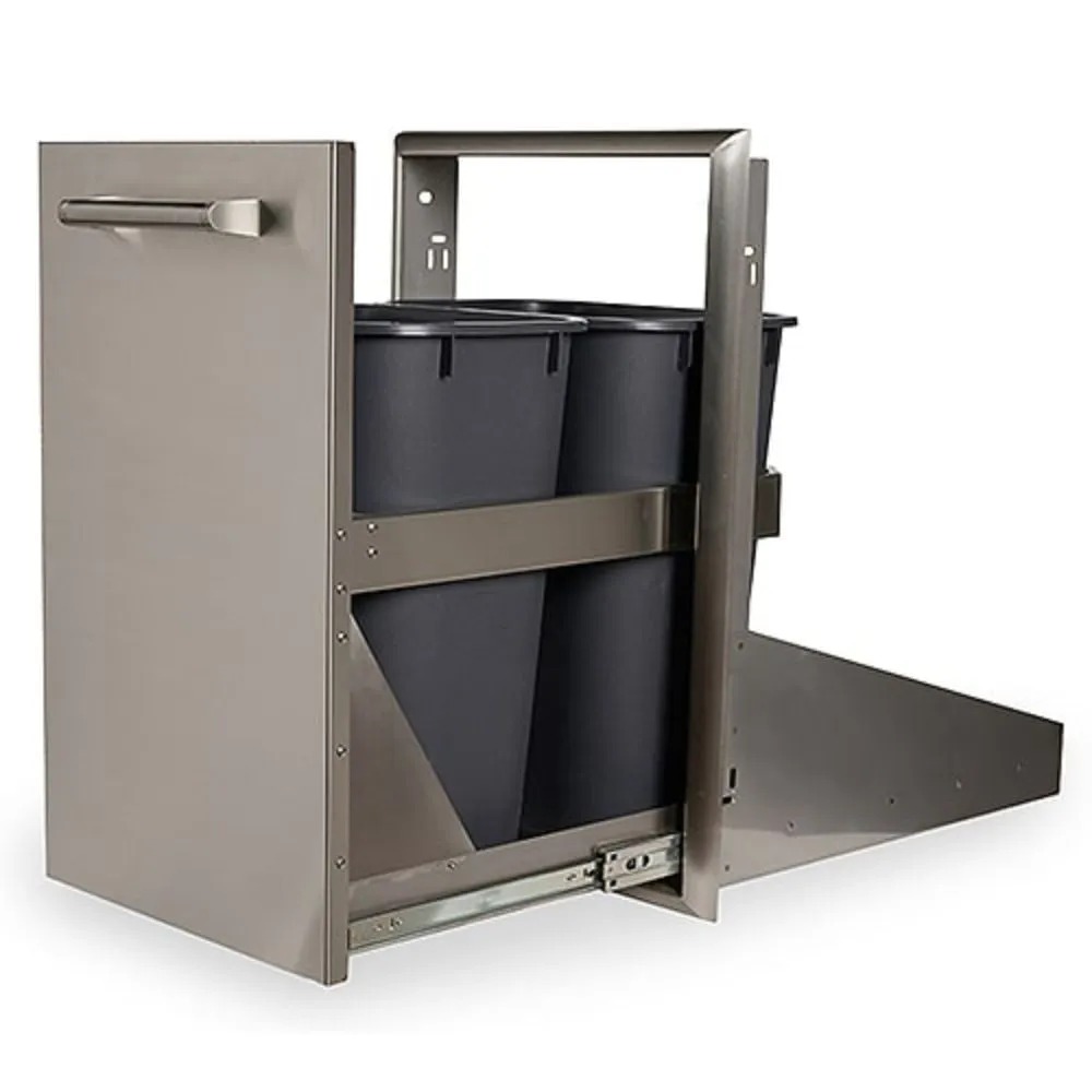 Coyote CFBTRC Front to Back Trash & Recycling Combo