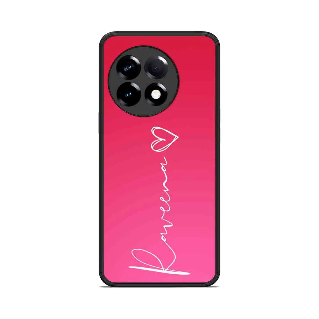 Customized One Plus 11R Back Cover with Signature Calligraphy Name