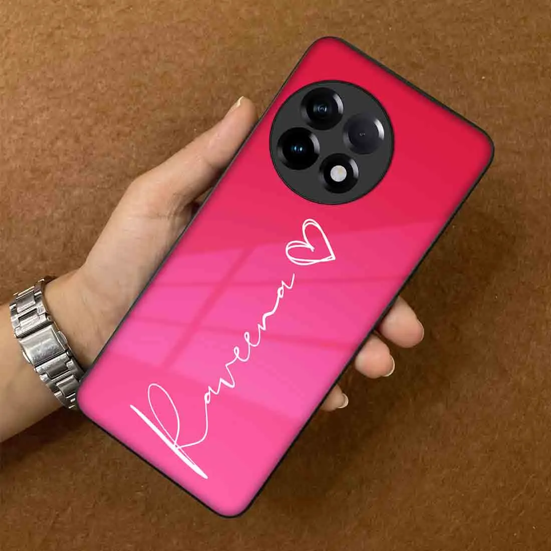 Customized One Plus 11R Back Cover with Signature Calligraphy Name