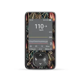 Dark Moon Leaves DEXCOM G7 and Stelo and G6 Touchscreen Receiver Sticker