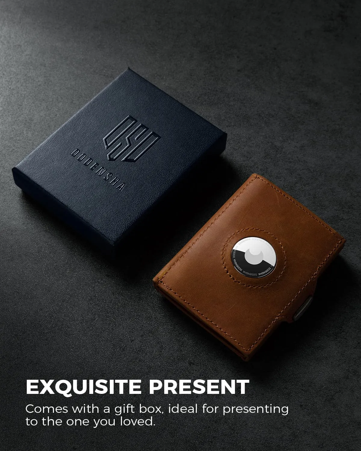 DDS II - Premium Leather Airtag Wallet