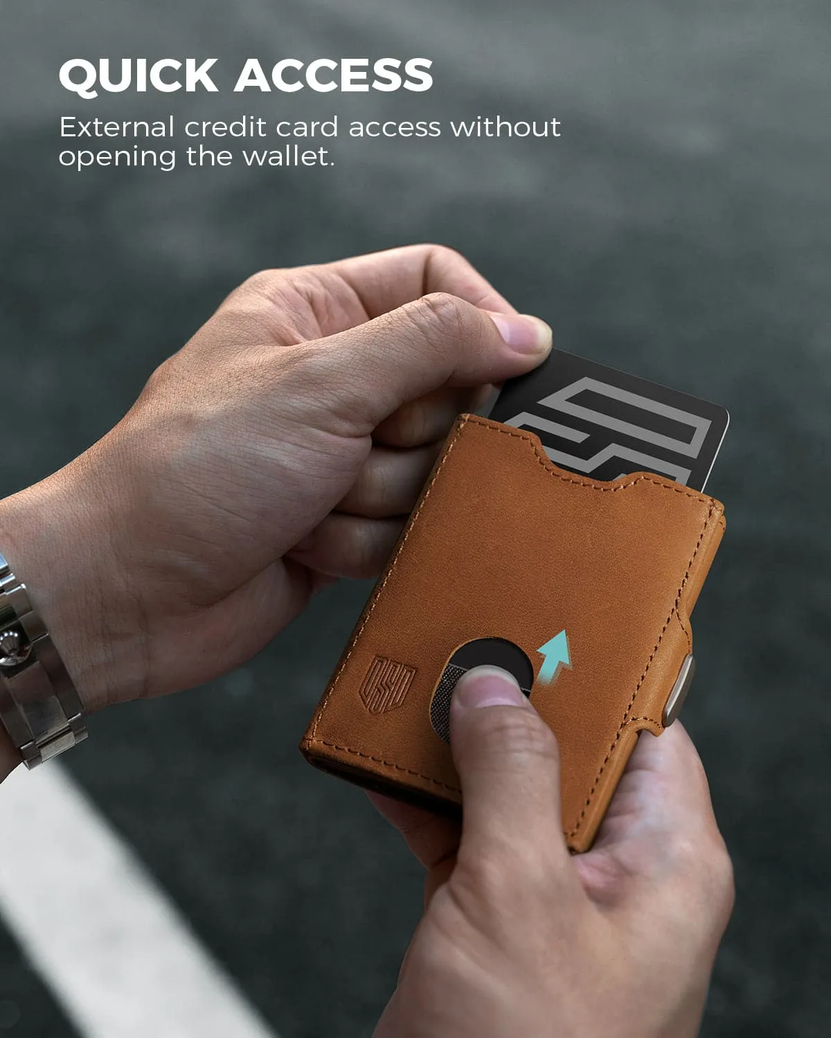DDS II - Premium Leather Airtag Wallet