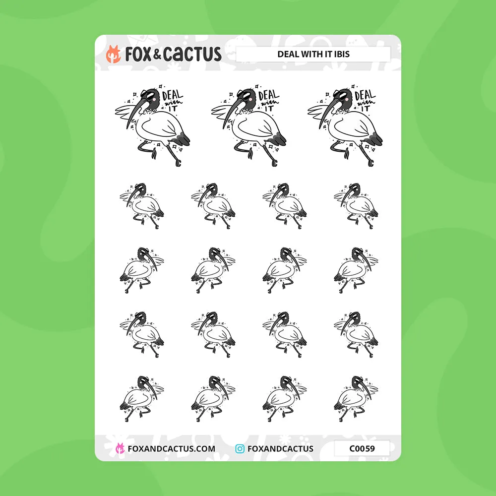 Deal With It Ibis Stickers