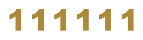 decalbazaar Vinyl Number 1 (One) Digit Glossy Wall Glass Vehicle Sticker 3 Inches Golden (Set 6)