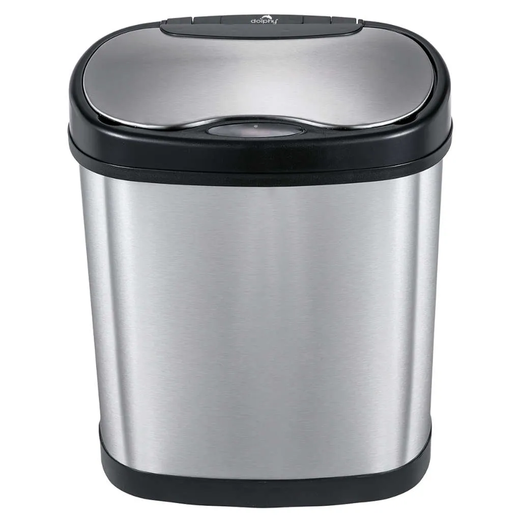 Dolphy Automatic Sensor Trash Bins Stainless Steel 12Litres DABN2-12L