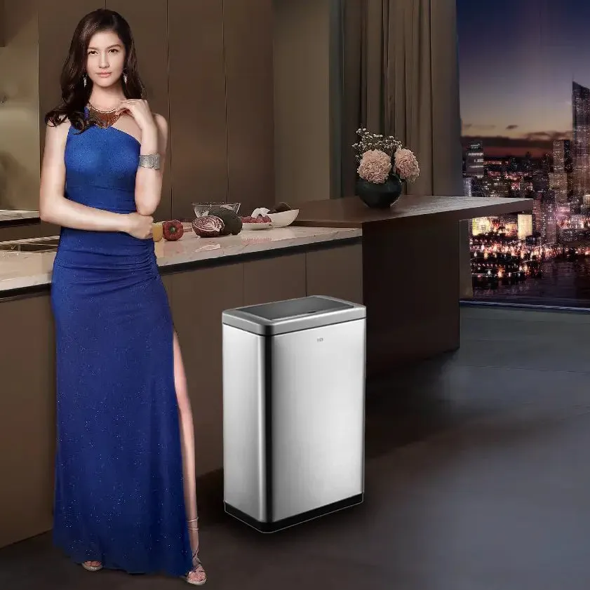EKO Dustbin | Bravia | EK9233 | 45L | Dustbin | Trash Bin | Waste Bin | Stainless Steel | Sensor Bin