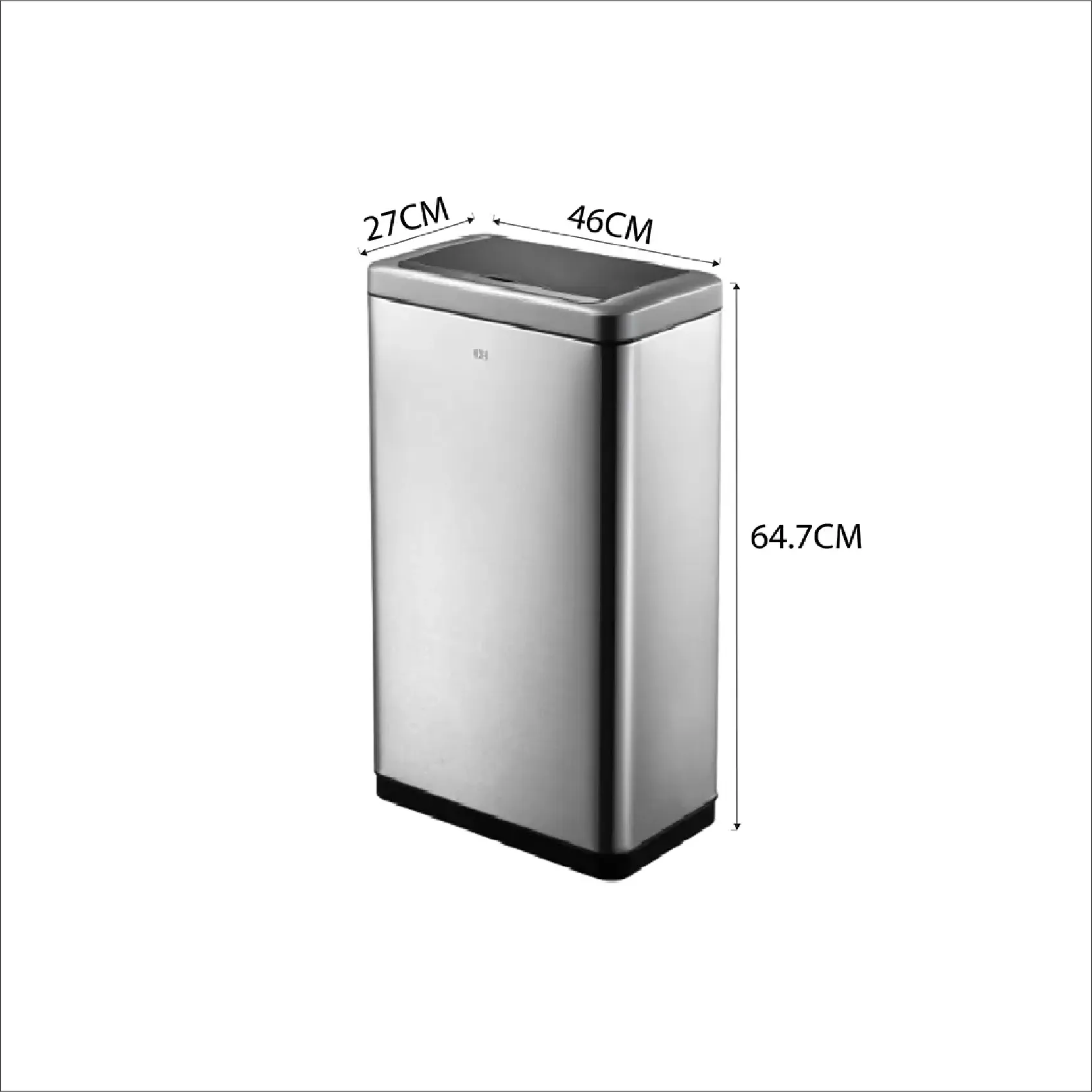 EKO Dustbin | Bravia | EK9233 | 45L | Dustbin | Trash Bin | Waste Bin | Stainless Steel | Sensor Bin