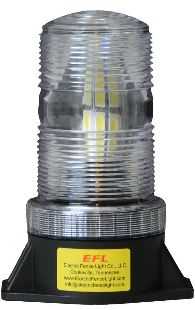 Electric Fence Light w/ LED Bulb