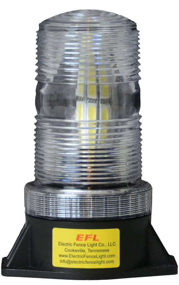 Electric Fence Light w/ LED Bulb