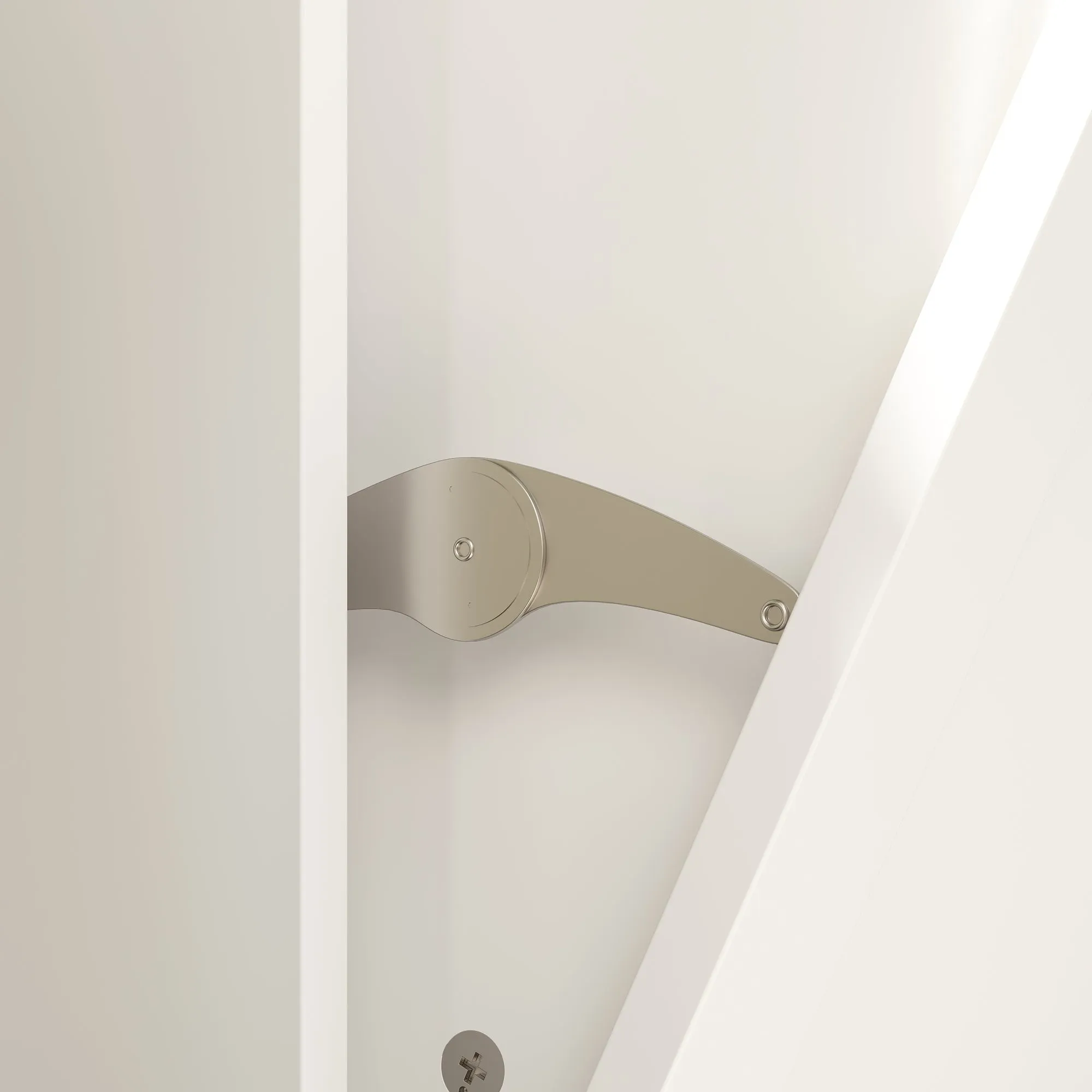 Elegent Bathroom Cabinet With White Finish