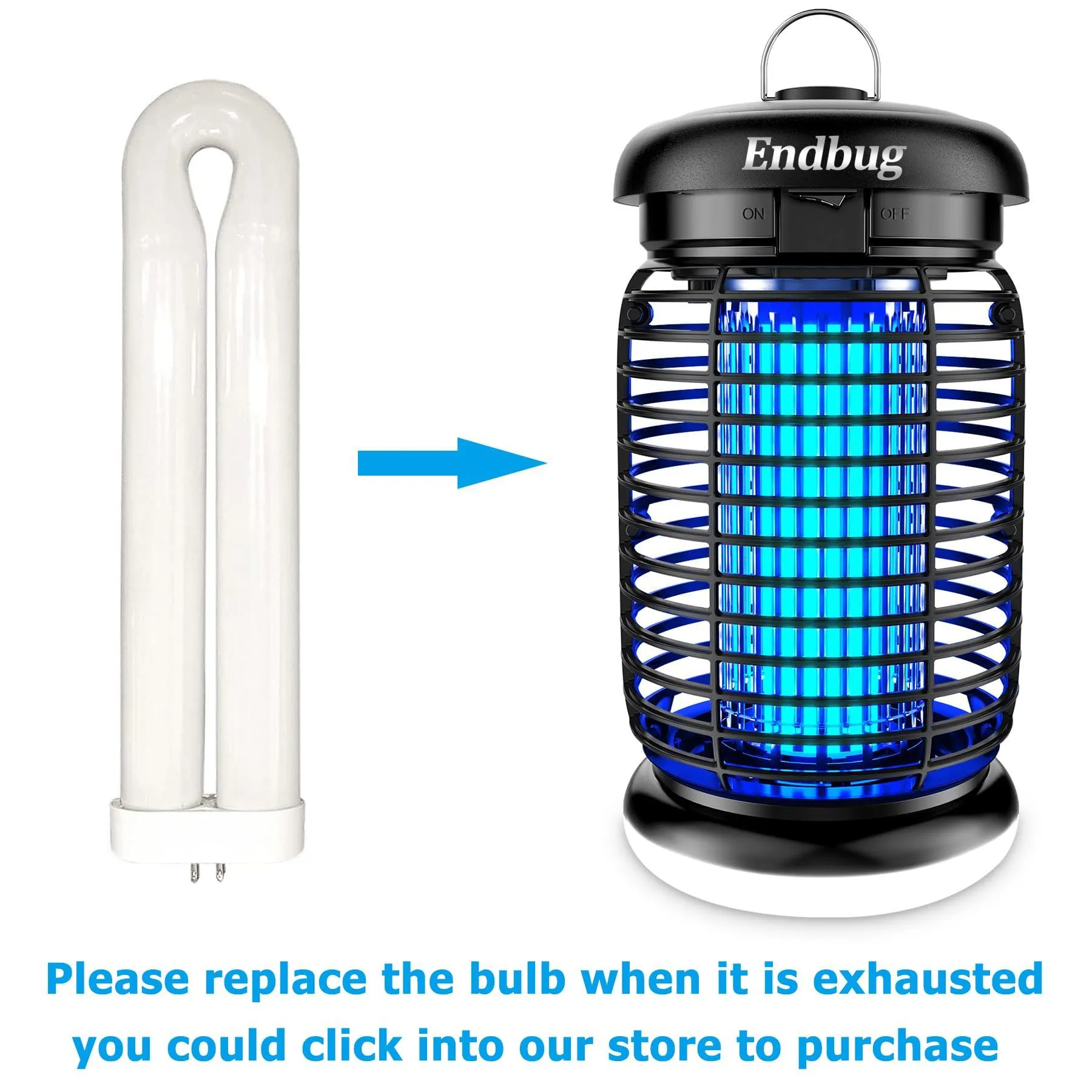 Endbug Bug Zapper Outdoor with LED Light, 4200V Mosquito Zapper Outdoor