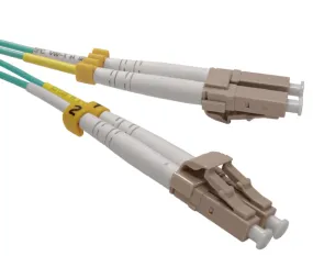 Fiber Optic Patch Cable, LC to LC, 10 Gig Multimode 50/125 OM3, Duplex