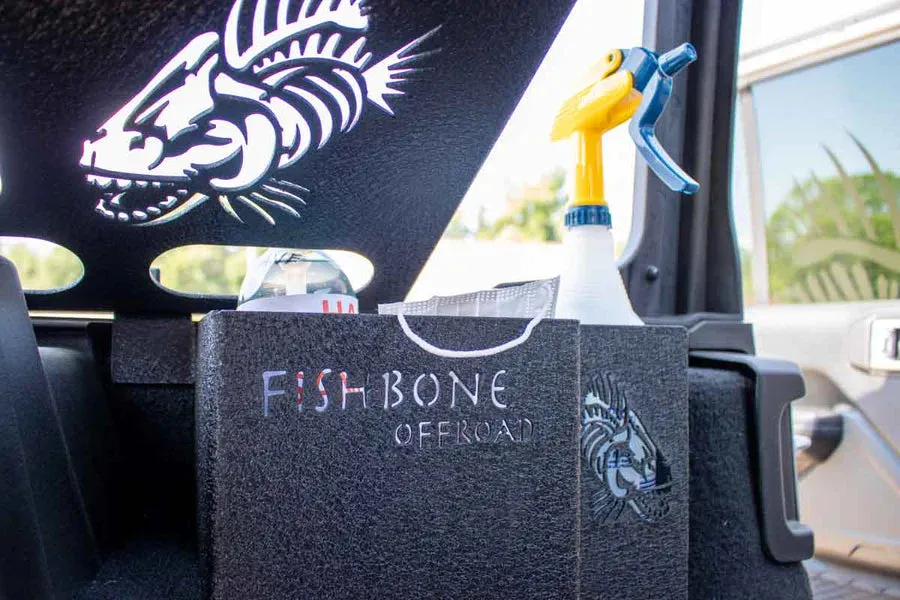 Fishbone Offroad 2018-Current JL Wrangler (4-Door) Driver Side Wheel Well Storage Bin (Single Bin)