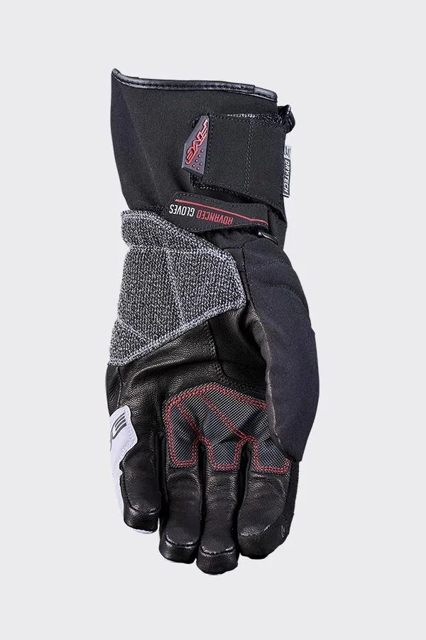 FIVE TFX-2 WATERPROOF GLOVES - GREY/GREY/RED