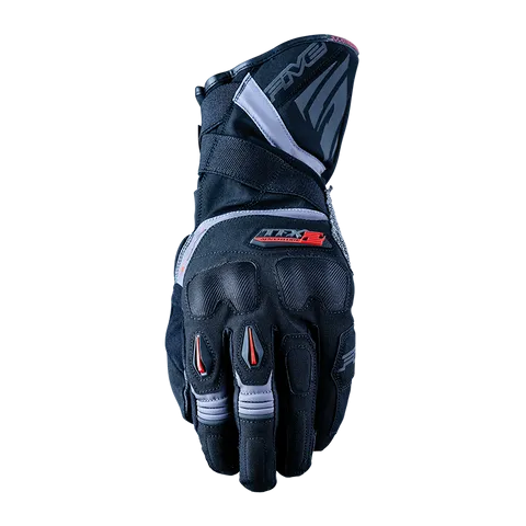 FIVE TFX-2 WATERPROOF MOTORCYCLE GLOVES - BLACK/GREY