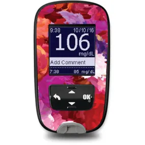 Flower Bouquet Sticker for the Accu-Chek Guide Glucometer