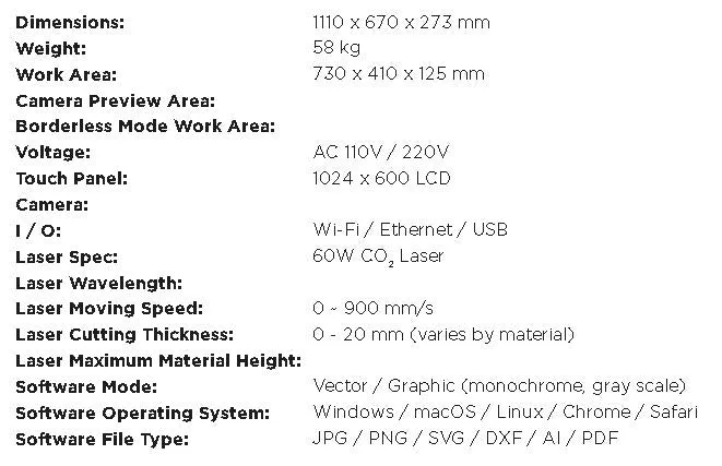 FLUX HEXA - 60W LASER