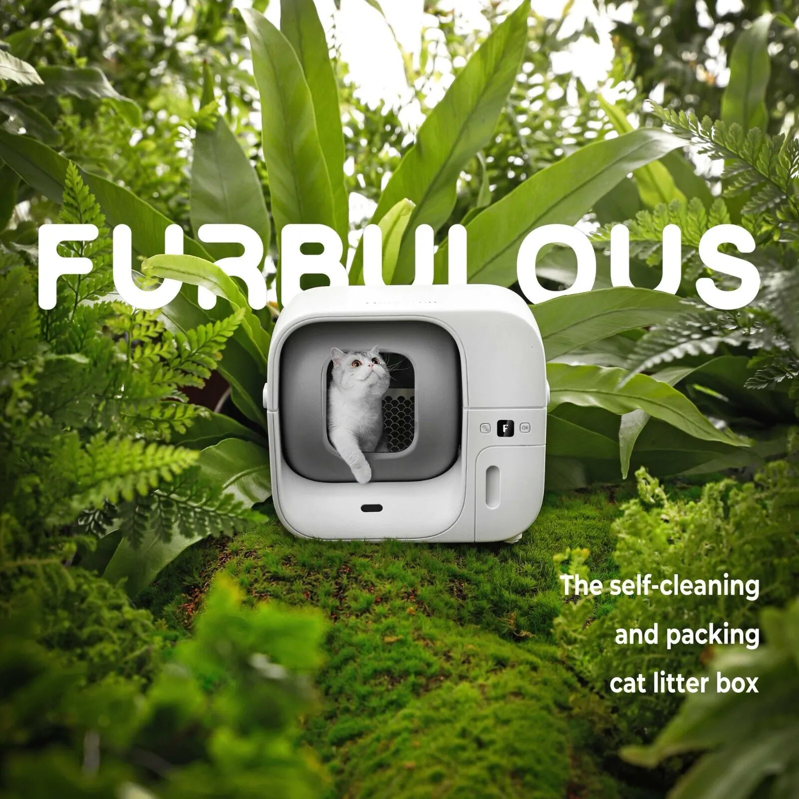 Furbulous Smart Cat Litter Box Automatic Self-Cleaning With App Remote Control