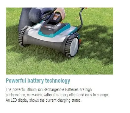 Gardena Accu Rechargeable Cylinder Lawnmower 380 Li