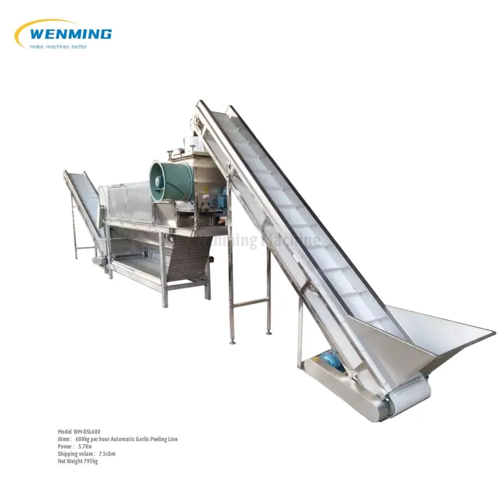 Garlic Peeling Machine line Industrial Garlic Peeling Production Line 2000kg