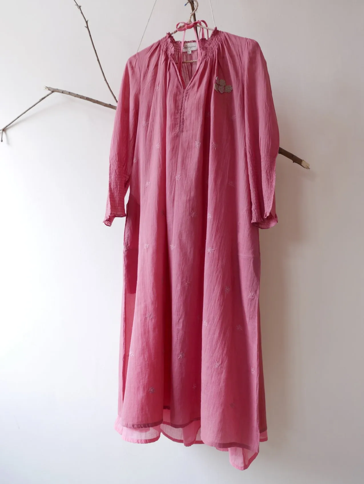 Geranium Dress w/ Halter Neck Chemise