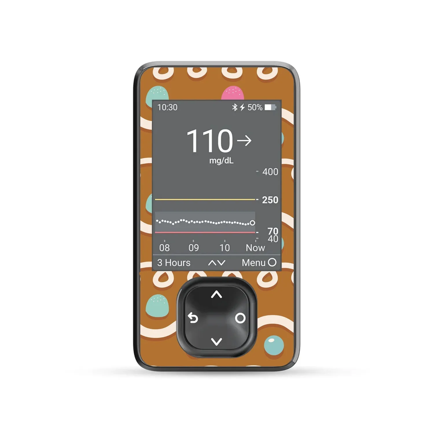 Gingerbread Sticker for DEXCOM G7 and G6 Touchscreen Receiver