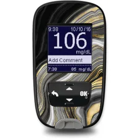 Gold Marble Sticker for the Accu-Chek Guide Glucometer