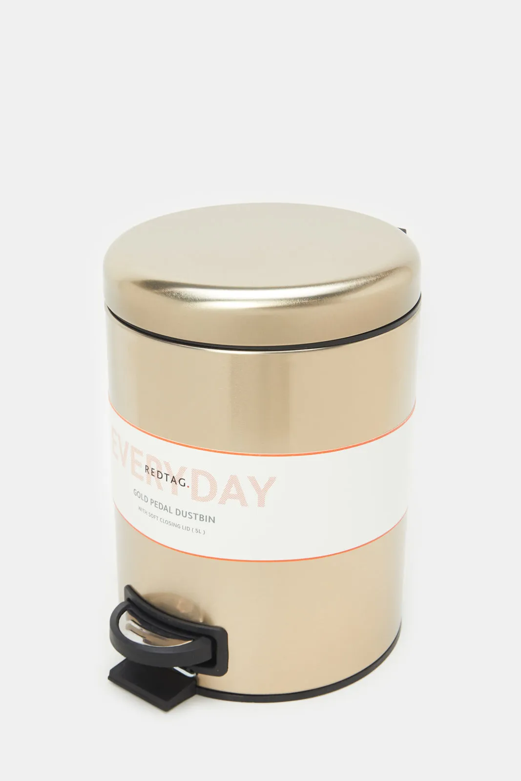 Gold Plain Pedal Bin (5Lt.)