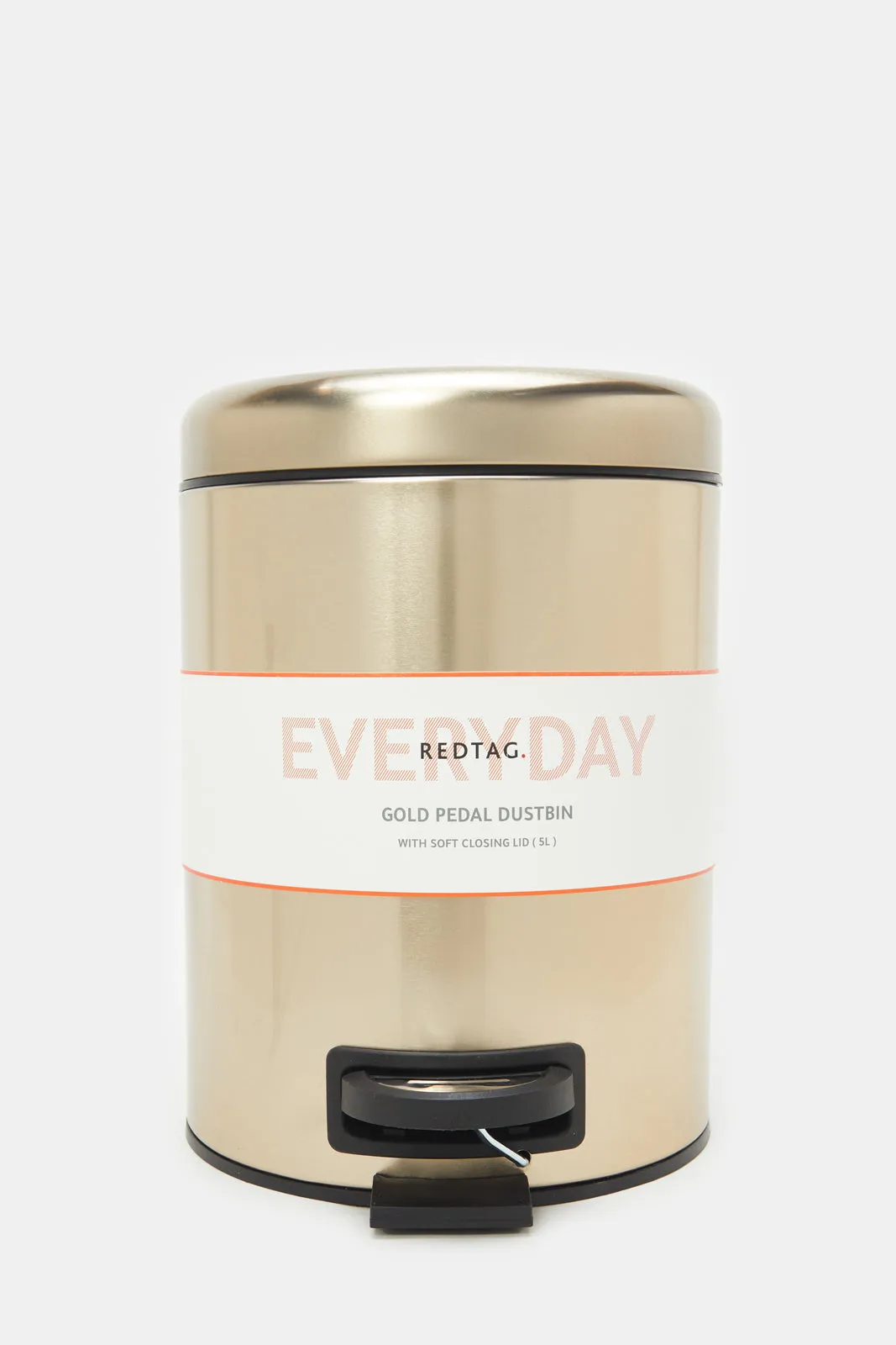 Gold Plain Pedal Bin (5Lt.)