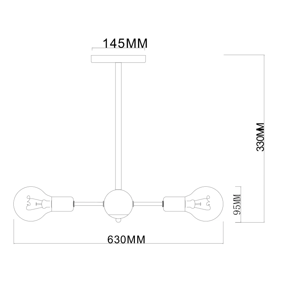 Gorm White Modern Light Fixture