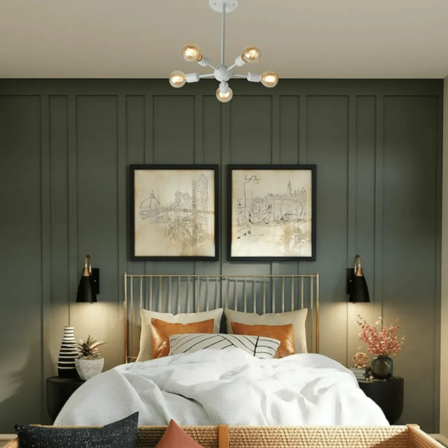 Gorm White Modern Light Fixture
