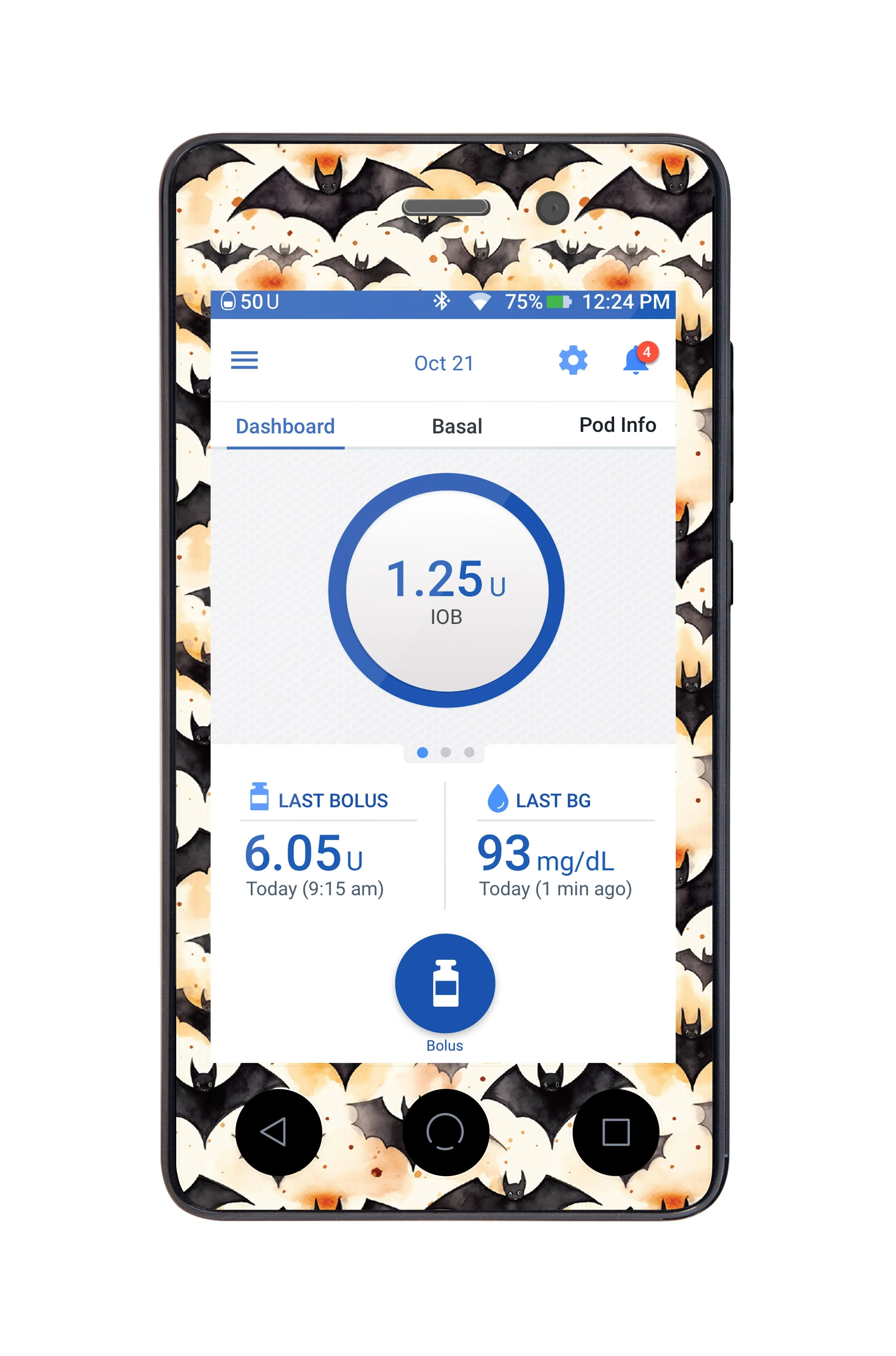 Halloween Bats for Omnipod DASH™
