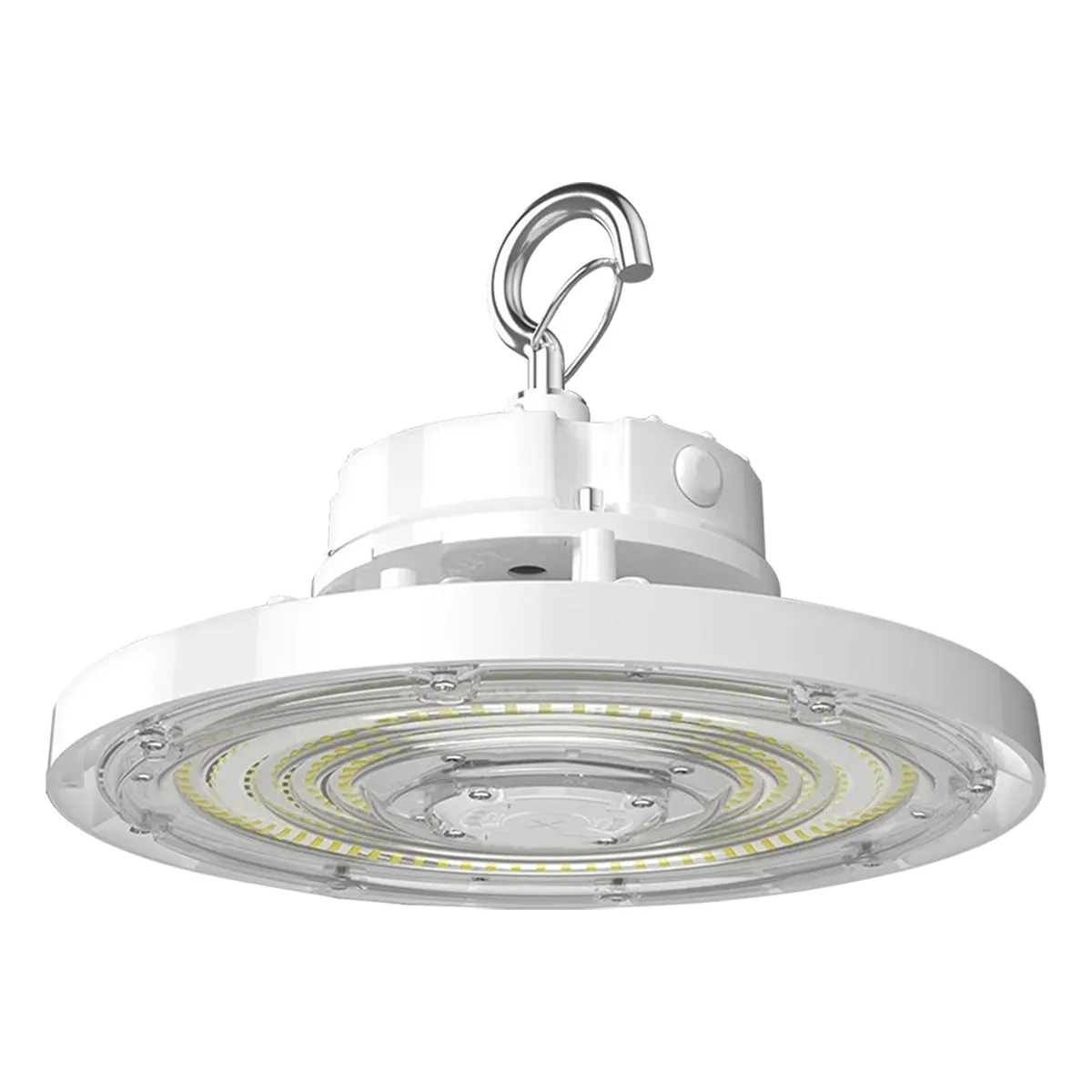 High Bay UFO LED Light, 15000 Lumens, 60/80/100W, 30K/40K/50K, 120/277V, White