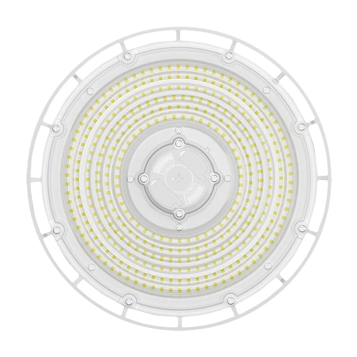 High Bay UFO LED Light, 15000 Lumens, 60/80/100W, 30K/40K/50K, 120/277V, White