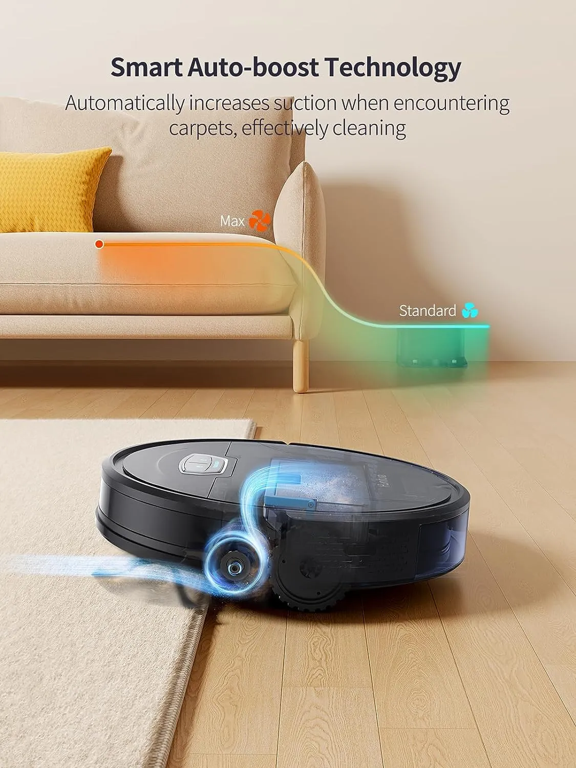 Honiture Robot Vacuum Cleaner and Mop, 3 in 1,4500Pa Strong Suction Robot Vacuum Cleaner,Self-Charging,Auto Carpet Boost,WiFi/App/Alexa,Ideal for Carpet, Pet Hair, Hard Floor G20 Pro