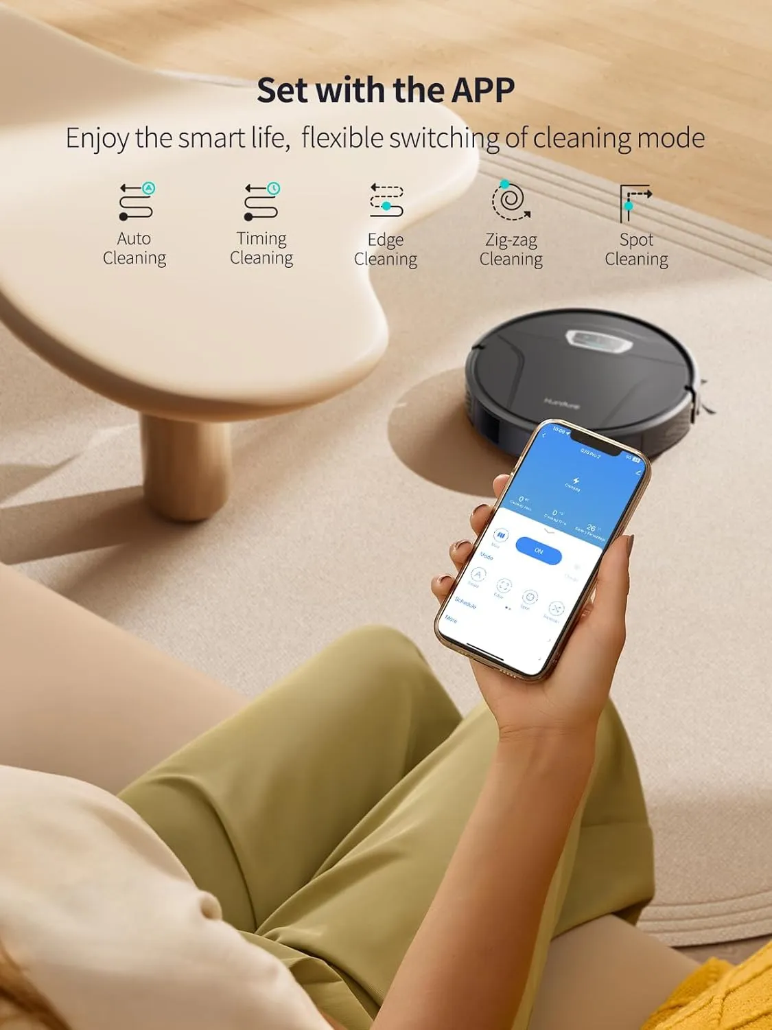 Honiture Robot Vacuum Cleaner and Mop, 3 in 1,4500Pa Strong Suction Robot Vacuum Cleaner,Self-Charging,Auto Carpet Boost,WiFi/App/Alexa,Ideal for Carpet, Pet Hair, Hard Floor G20 Pro