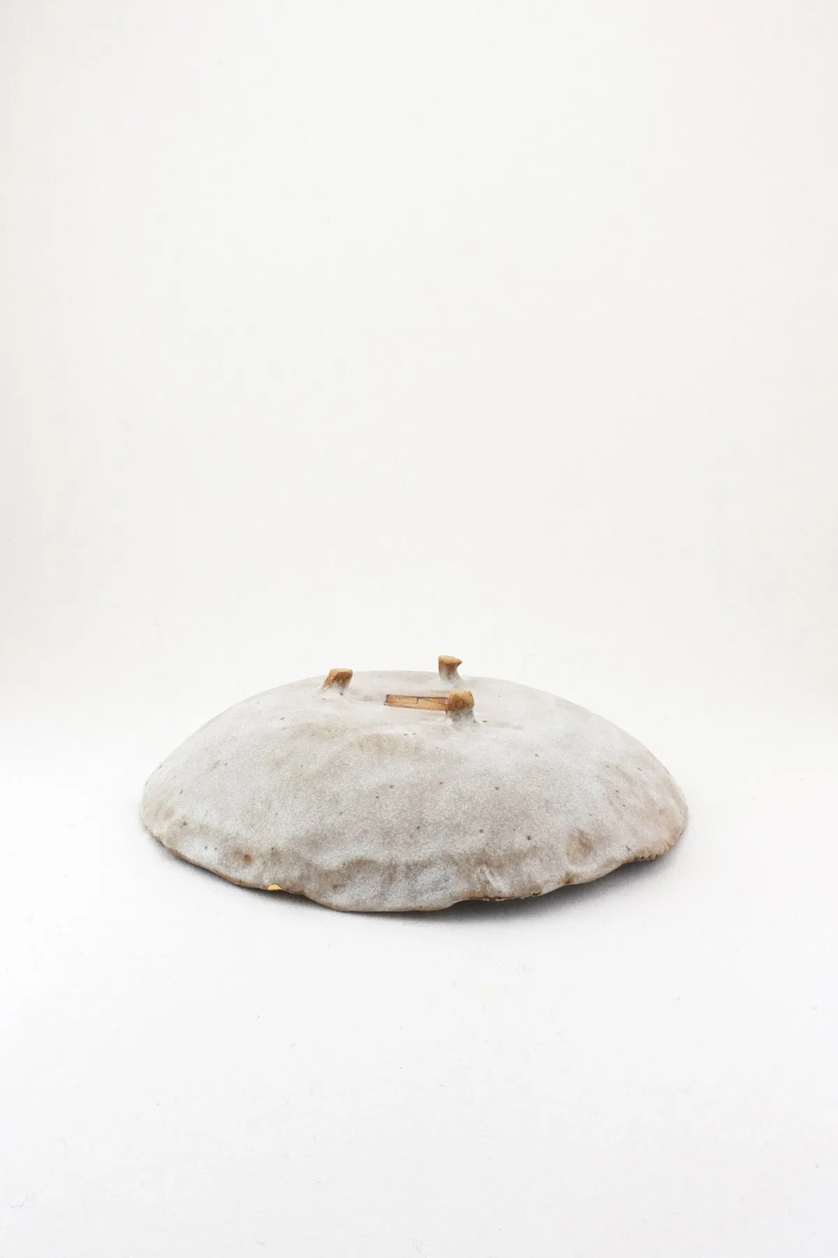 Iceland Footed Dish, Northern Lights with Gold Dots - Extra Small