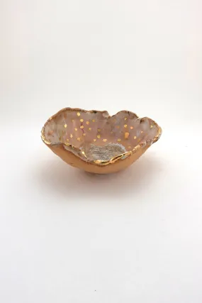 Iceland Northern Lights Dish with Gold - Mini