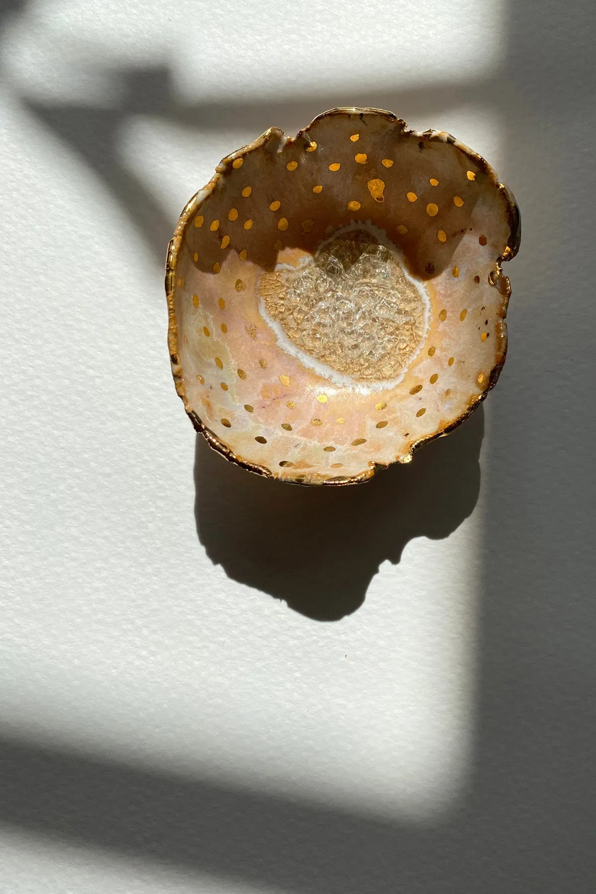 Iceland Northern Lights Dish with Gold - Mini