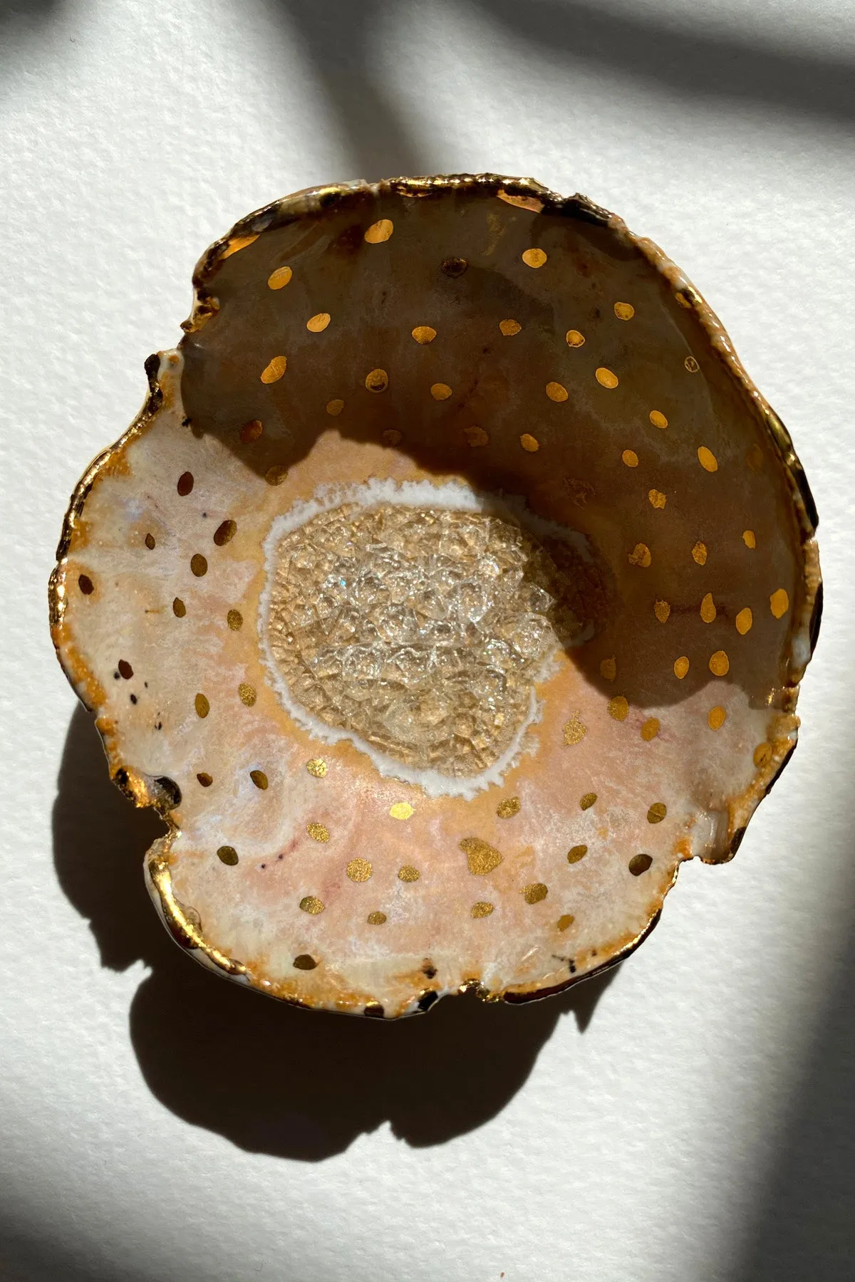 Iceland Northern Lights Dish with Gold - Mini